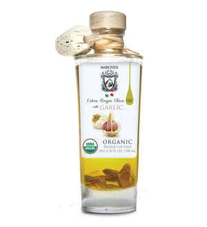 Organic Infused First Cold Pressed Extra Virgin Olive Oil - Garlic