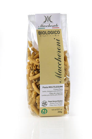 Organic Gluten Free Dry Pasta - MACCHERONI -Pulses - 8.5 oz - PACK OF TWO