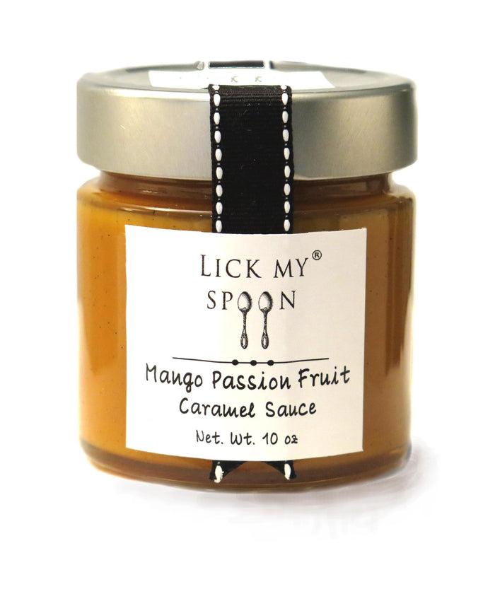 Mango Passion Fruit Caramel Sauce - Lick My Spoon