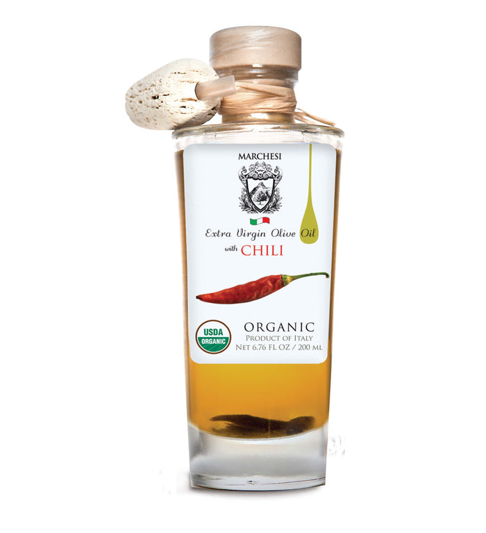 Organic Infused First Cold Pressed Extra Virgin Olive Oil - Chili