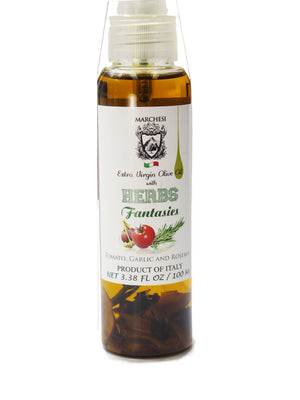 Spray Aromatic Infused First Cold Pressed Extra Virgin Olive Oil - Herbs (Tomato, Garlic, Rosemary)