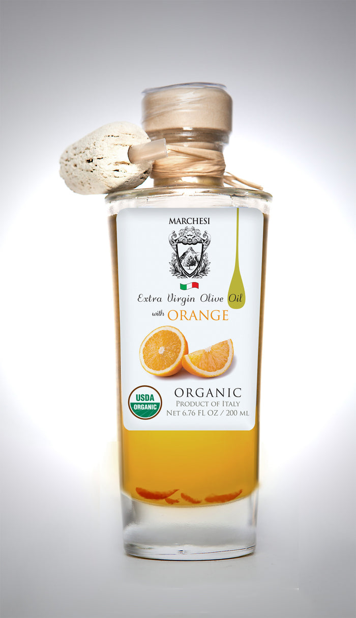 Organic Infused First Cold Pressed Extra Virgin Olive Oil - Orange